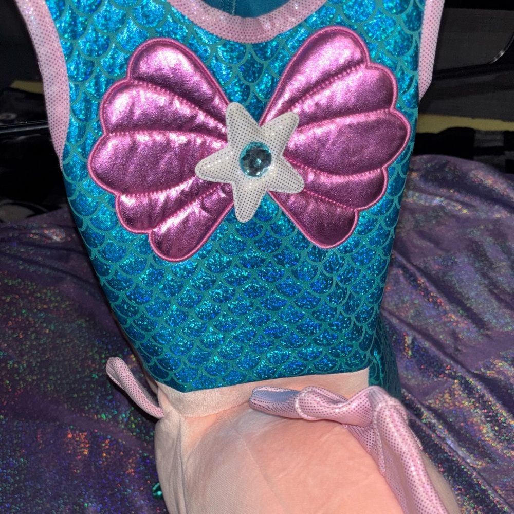 Mermaid Riding Seahorse Plush Costume - Picture 3 of 12